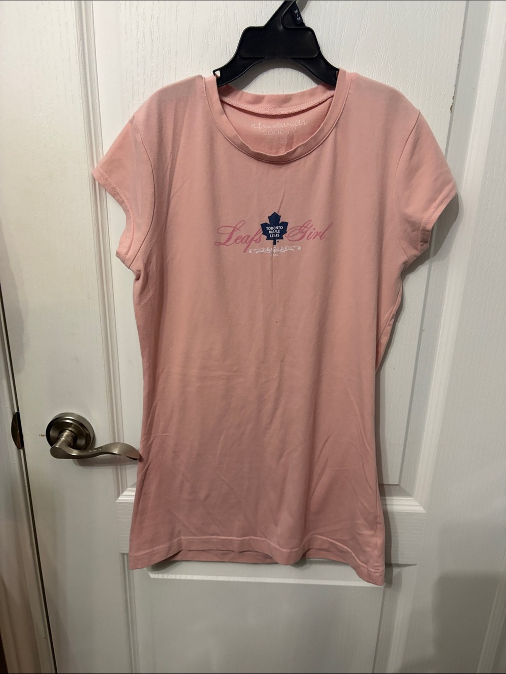 Streetwear Society Pink 'Leafs Girl' Short Sleeve Tee